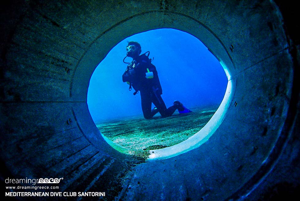 Mediterranean Dive Club Scuba diving in Santorini. Santorini Dive center