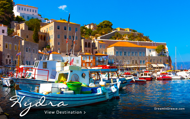 Travel Guide of Greek island in Greece. Hydra island