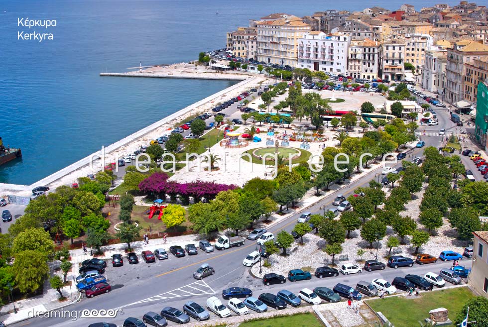 Greek islands Corfu island Kerkyra Greece. Greek islands.