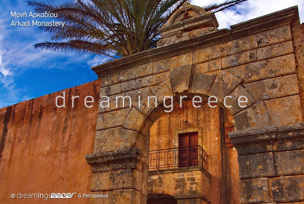 Rethymno Crete island Greece Arkadi Monastery