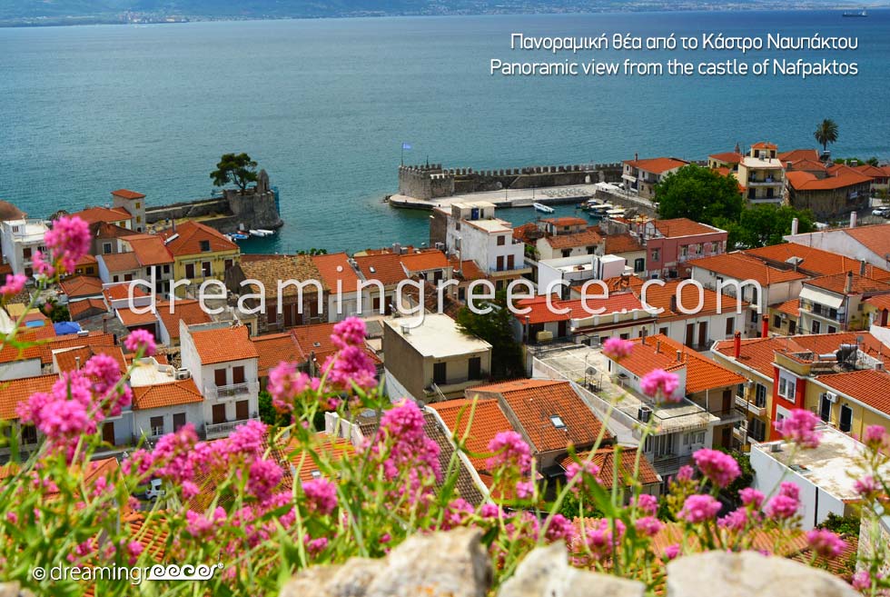 Panoramic view from the castle of Nafpaktos
