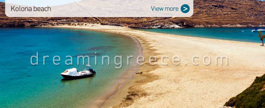 Kolona beach Kythnos Beaches Greece