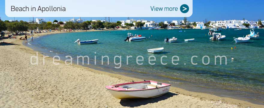 Apollonia beach Milos Beaches Greece. Tourist Guide of Milos island.