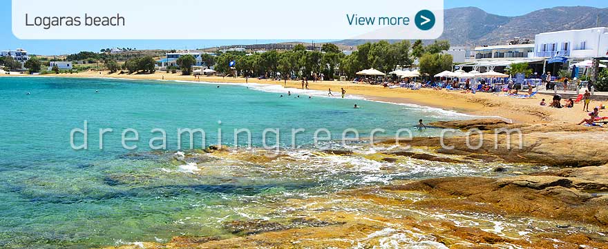 Logaras beach Paros Beaches Greece Vacations