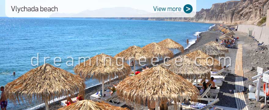 Vlychada beach Santorini Beaches Greece. Holidays Greek islands.