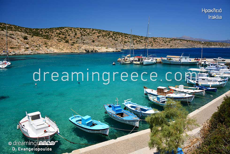 Holidays in Iraklia island Small Cyclades Greece. Greek islands.