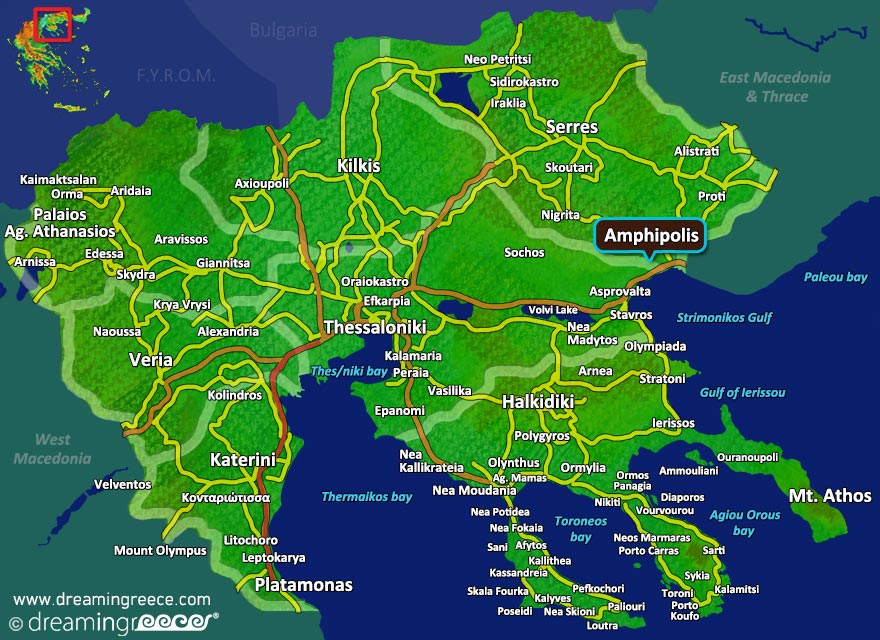 Amphipolis Map Greece