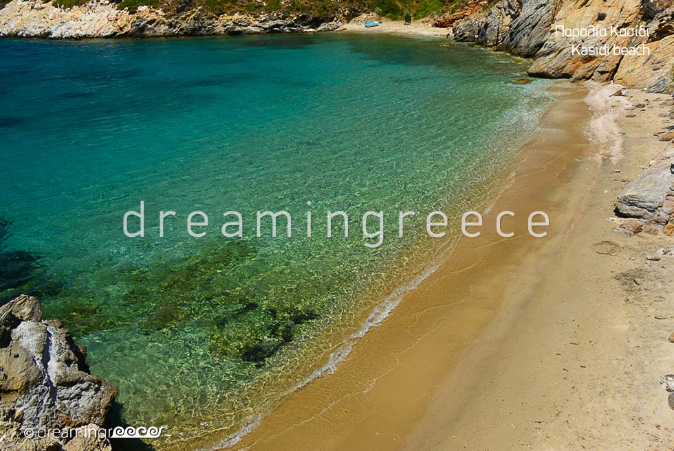 Vacations Greece. Kampi beach. Fournoi of Ikaria island. Beaches in Greece.