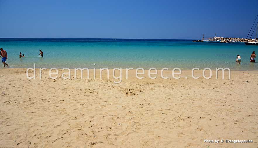 Stavros beach Donousa beaches Greece. Travel Guide of Greece.