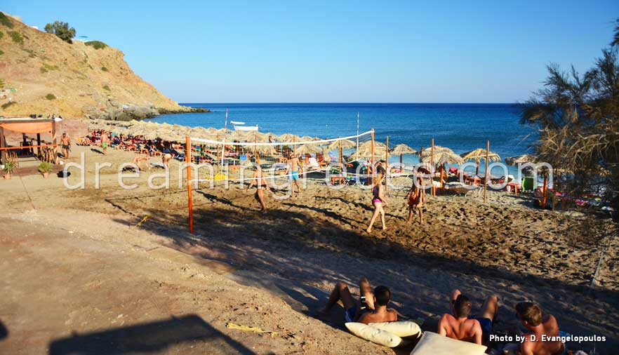 Agia Kyriaki beach Milos beaches. Holidays in Milos island Greece.