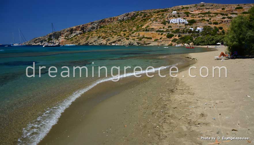 Tsigouri beach Schinoussa beaches Greece
