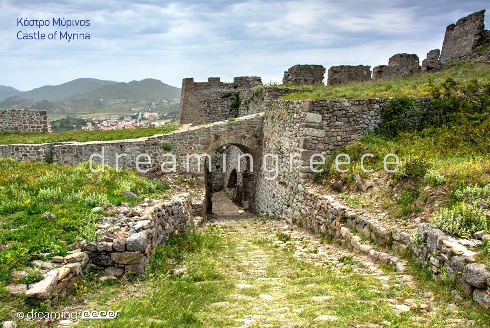 Castle of Myrina Lemnos island Northeastern Aegean Islands Greece