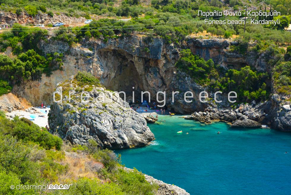 Holidays Greece Kardamyli Peloponnese Beaches - Foneas Beach