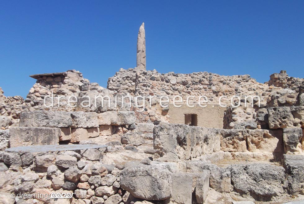 Archaeological site of Kolona Aegina island Greece