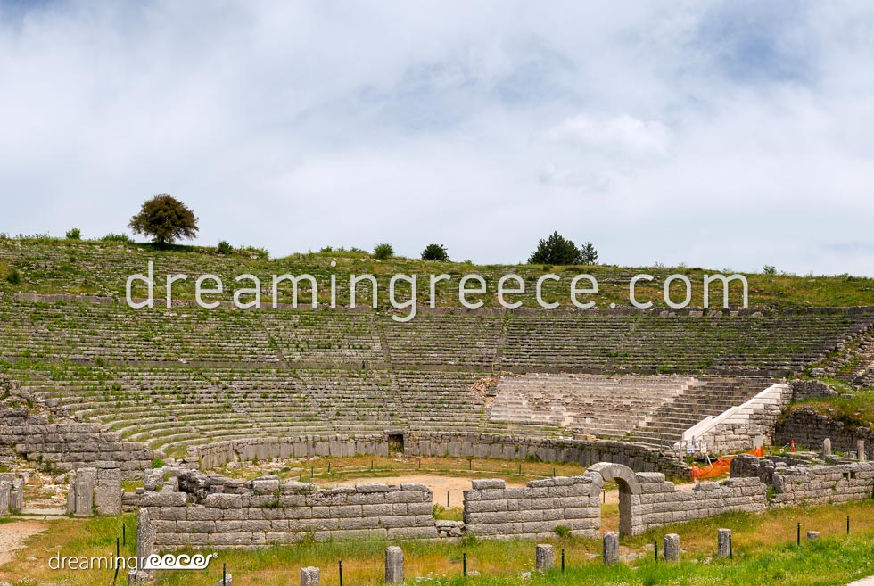Archaeological Site of Dodona in Epirus. Travel Guide of Greece.