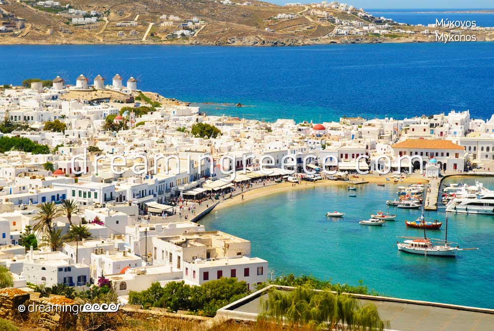 Travel Guide of Mykonos island town Greece