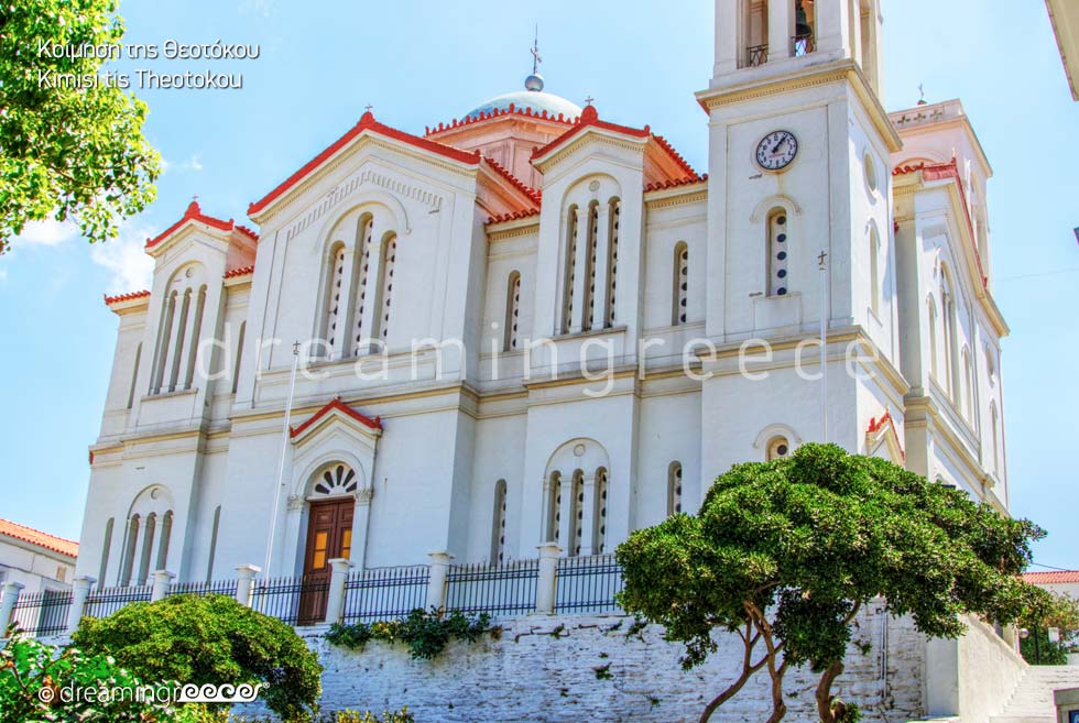 Kimisi Theotokou Church Andros island Greece Cyclades islands