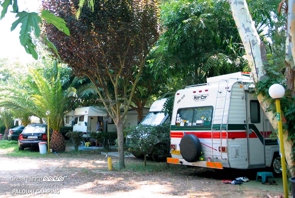 Caravan Camping Palouki in Amaliada Camping in Greece. Camping Peloponnese. 