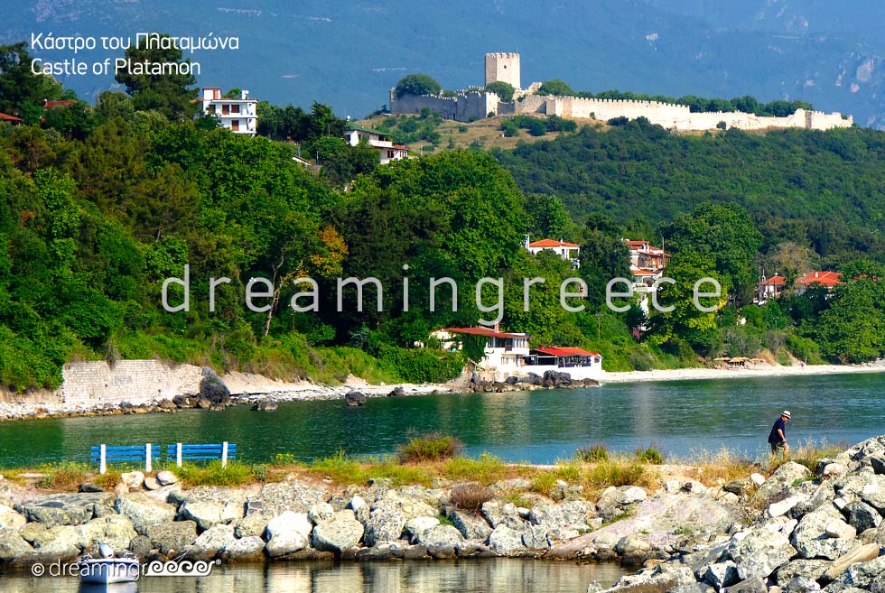 Travel guide of Greece. Castle of Platamon Pieria Greece