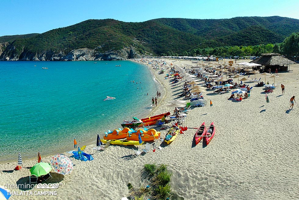 Thalatta Kalamitsi Village Camp Halkidiki. Camping in Greece
