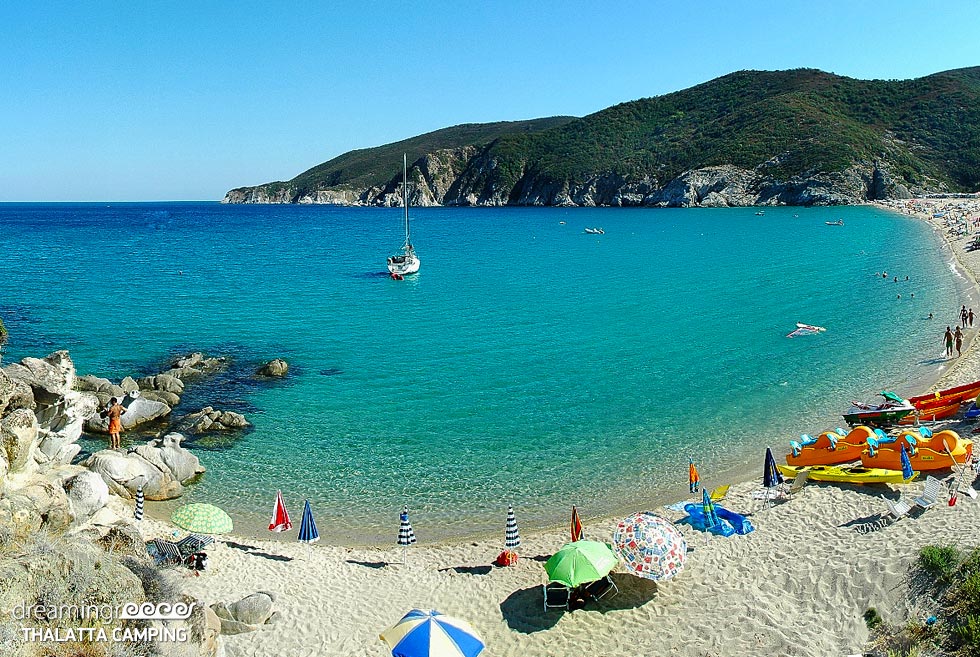 Thalatta Kalamitsi Village Camp. Halkidiki beach. Holidays in Greece.