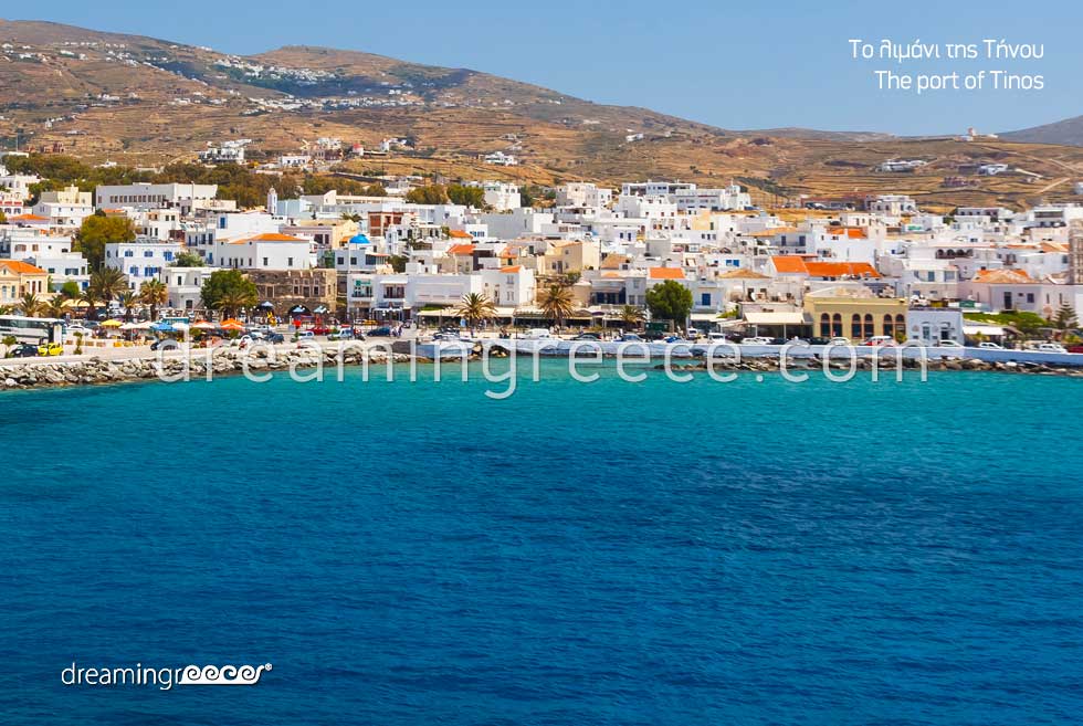Port of Tinos. Tourist Guide of Greece