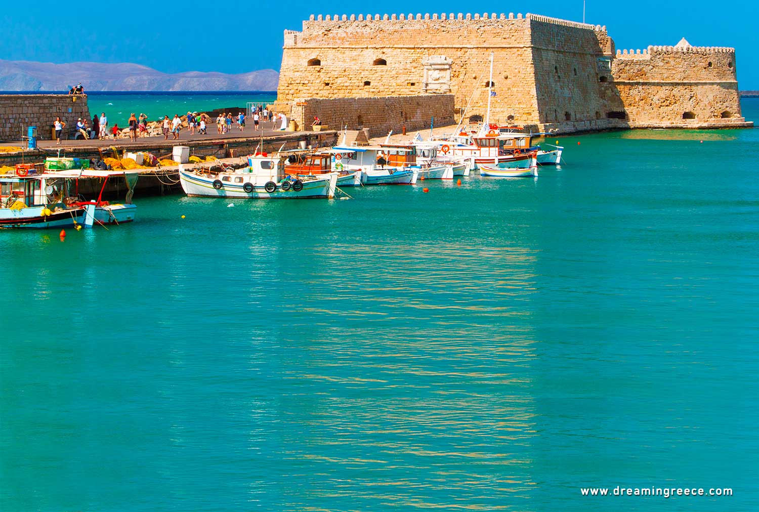 Holidays in Heraklion Crete island Greece. Vacations Greek islands.