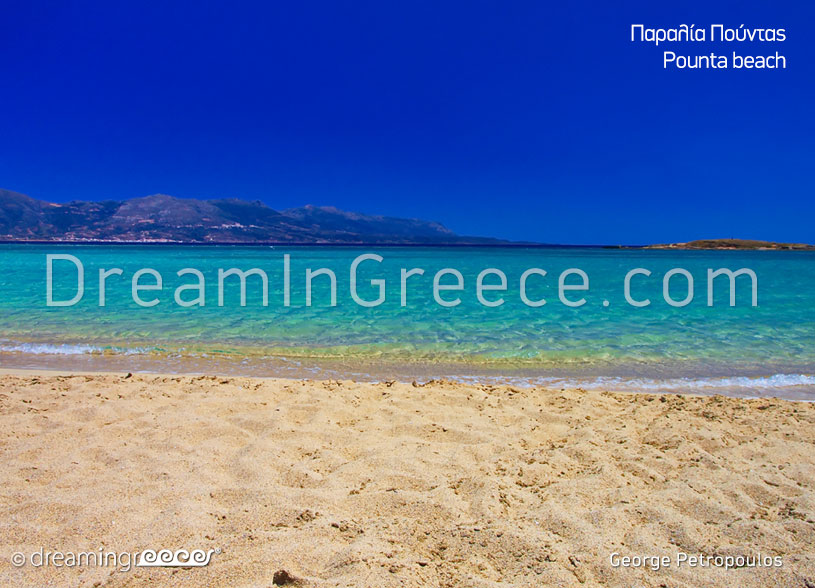 Elafonisos island Greece. Pounta Beach. Holidays in Greece.