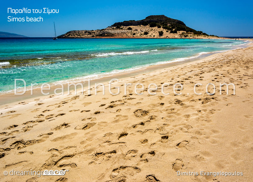 Elafonisos Greece. Simos Beach. Travel Guide Greece.