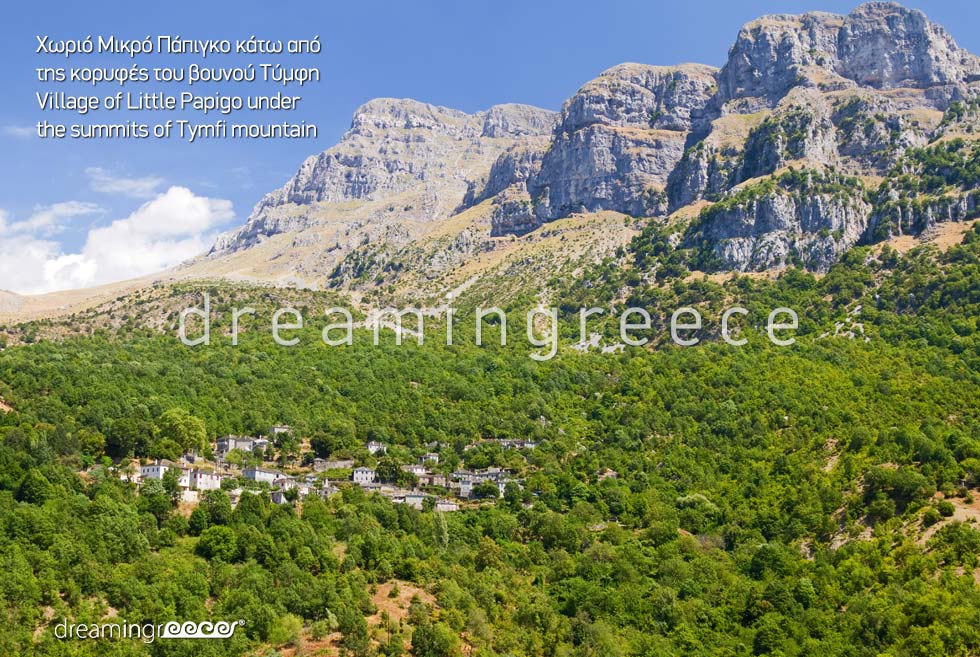 Discover Greece. Littile Village of Papigo in Zagorohoria. Zagori Villages Epirus
