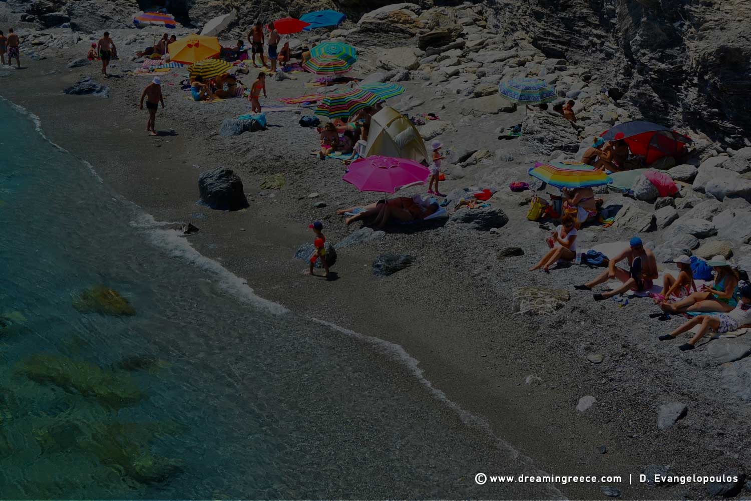 Mouros beach in Amorgos island Mouros beach Amorgos Cyclades